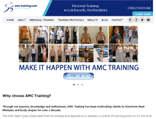 Tablet Screenshot of amc-training.com